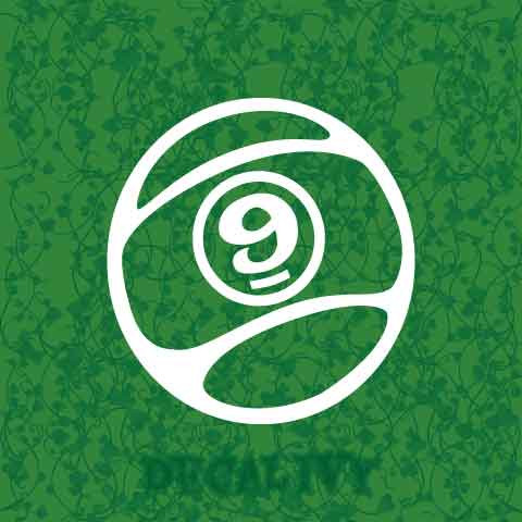 Sector 9 Ball Decal Vinyl Sticker