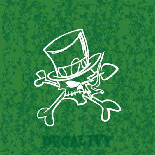 Slash Skull Decal Vinyl Sticker