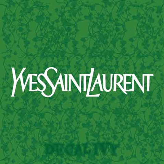 Yves Saint Laurent Script Decal Vinyl Sticker