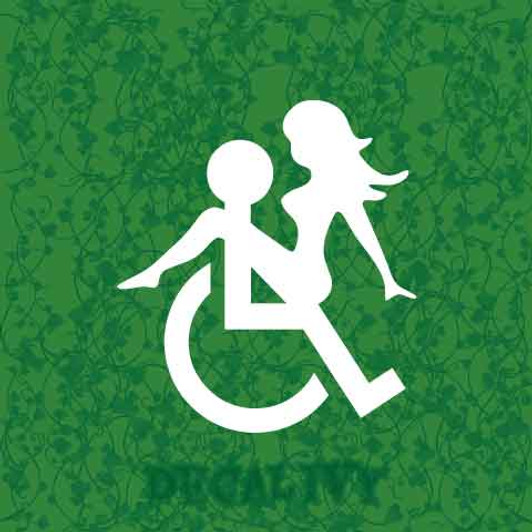 Wheelchair Sex Decal Vinyl Sticker
