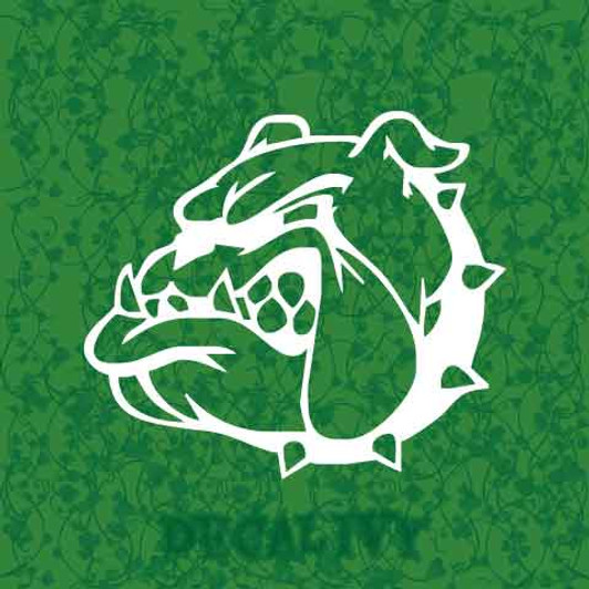 Angry Bulldog Decal Vinyl Sticker