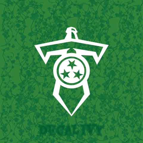 Tennessee Titans Sword Logo Decal Vinyl Sticker