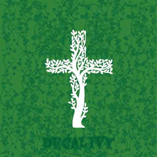 Tree of Life Cross Decal Vinyl Sticker