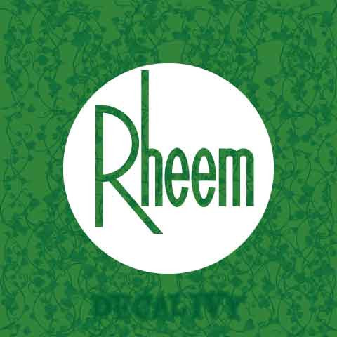 Rheem Logo Decal Vinyl Sticker