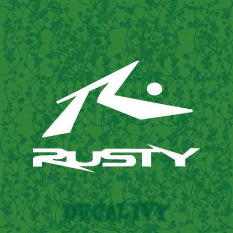 Rusty Decal Vinyl Sticker