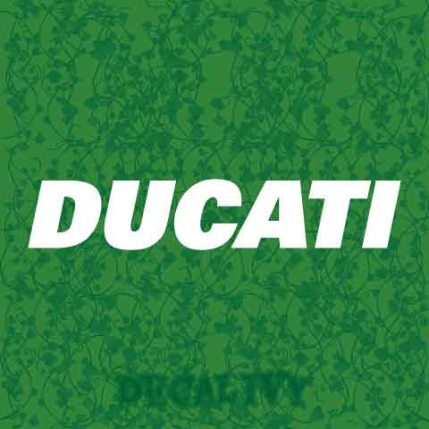 Ducati Text Decal Vinyl Sticker