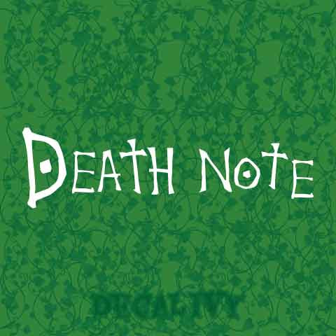 Death Note Decal Vinyl Sticker