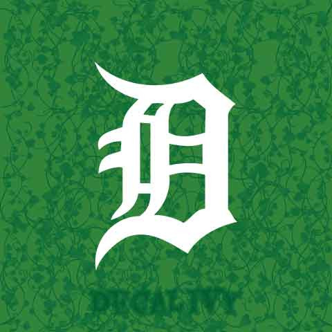 Detroit Tigers D Logo Decal Vinyl Sticker