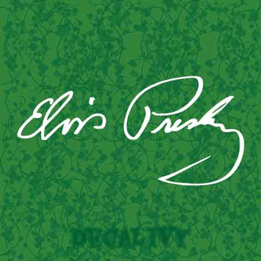 Elvis Presley Signature Decal Vinyl Sticker