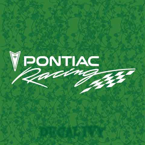 Pontiac Racing Decal Vinyl Sticker
