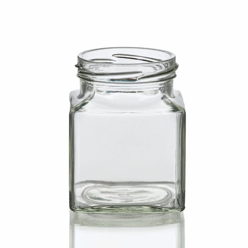 9 oz Glass Square Jar 63 Lug | 12 Pack
