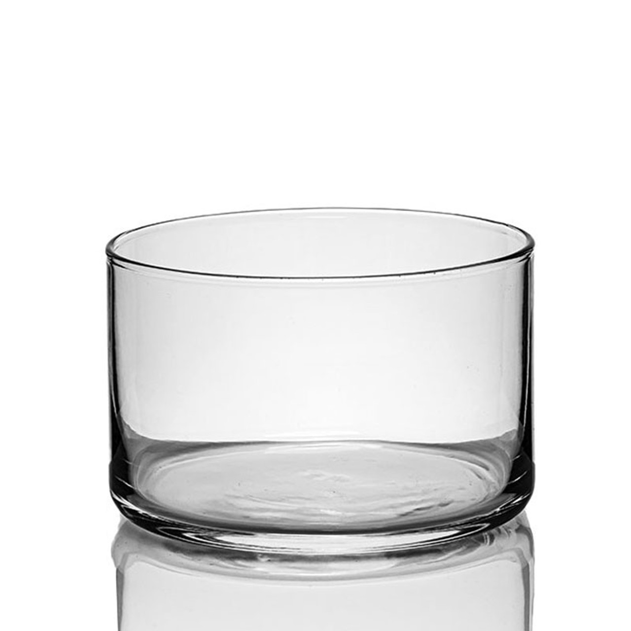 straight transparent 90oz candle container blown extra large glass