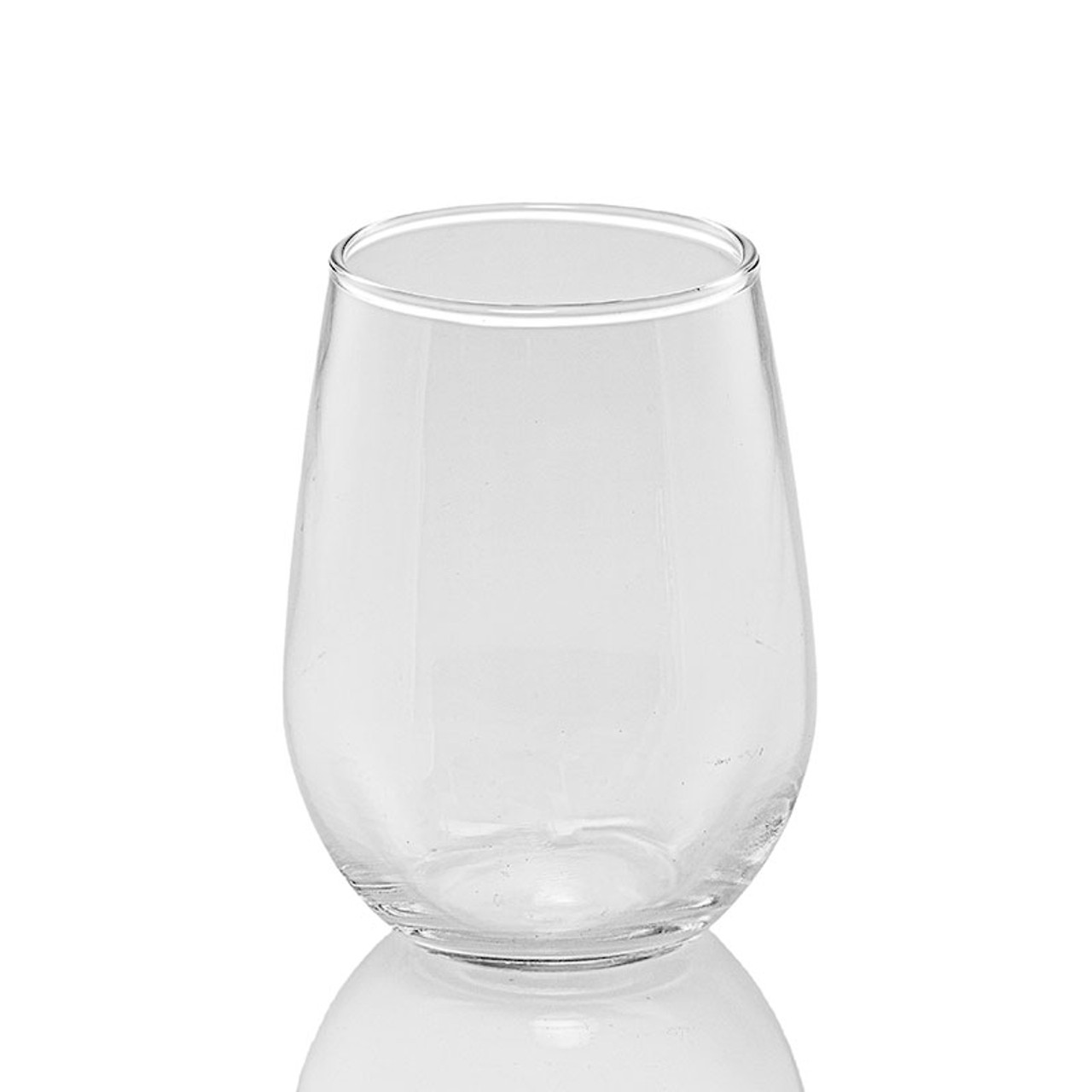 White Stemless Wine Glass