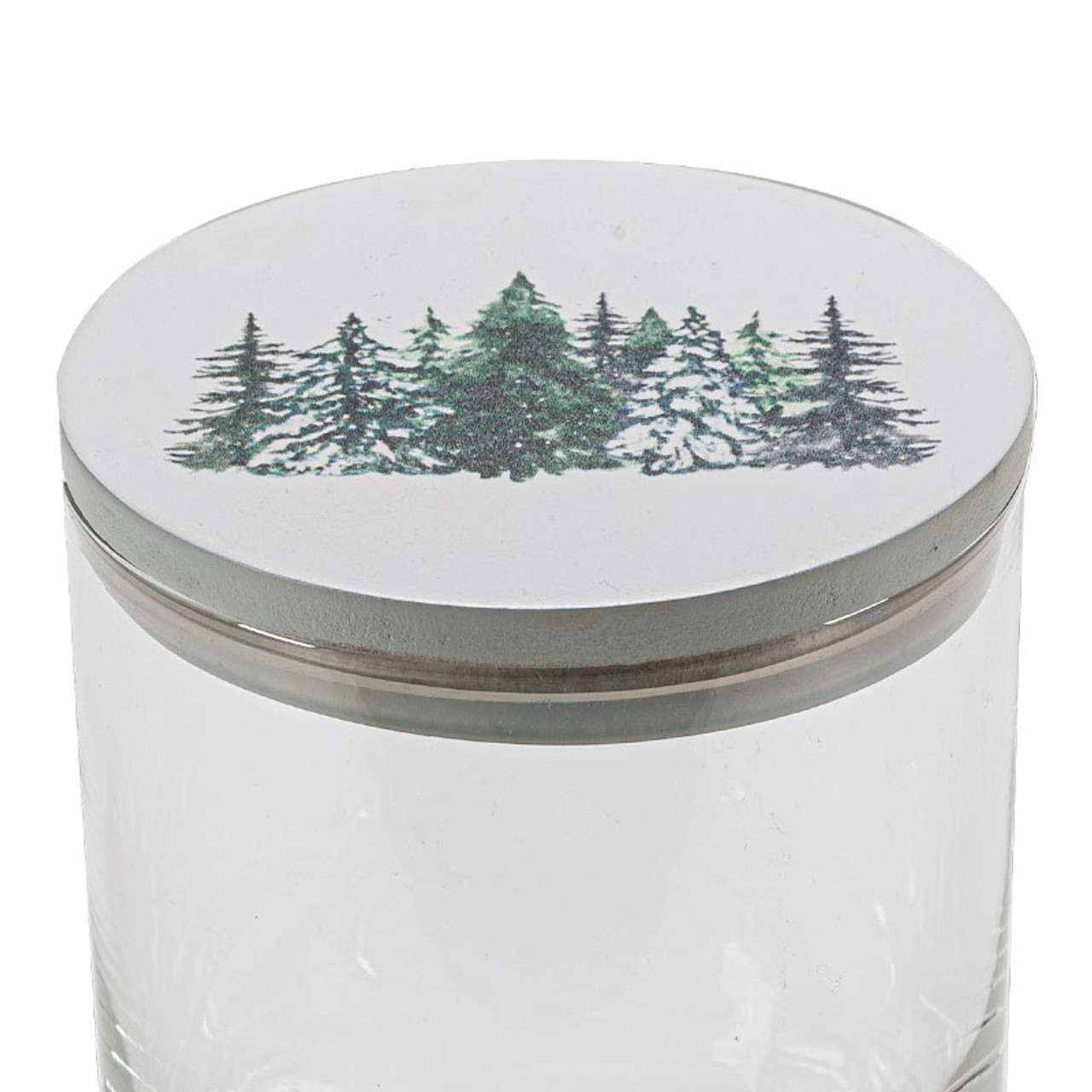 Frosted White Colored Candle Jar – 14.5 oz with Bamboo Lid