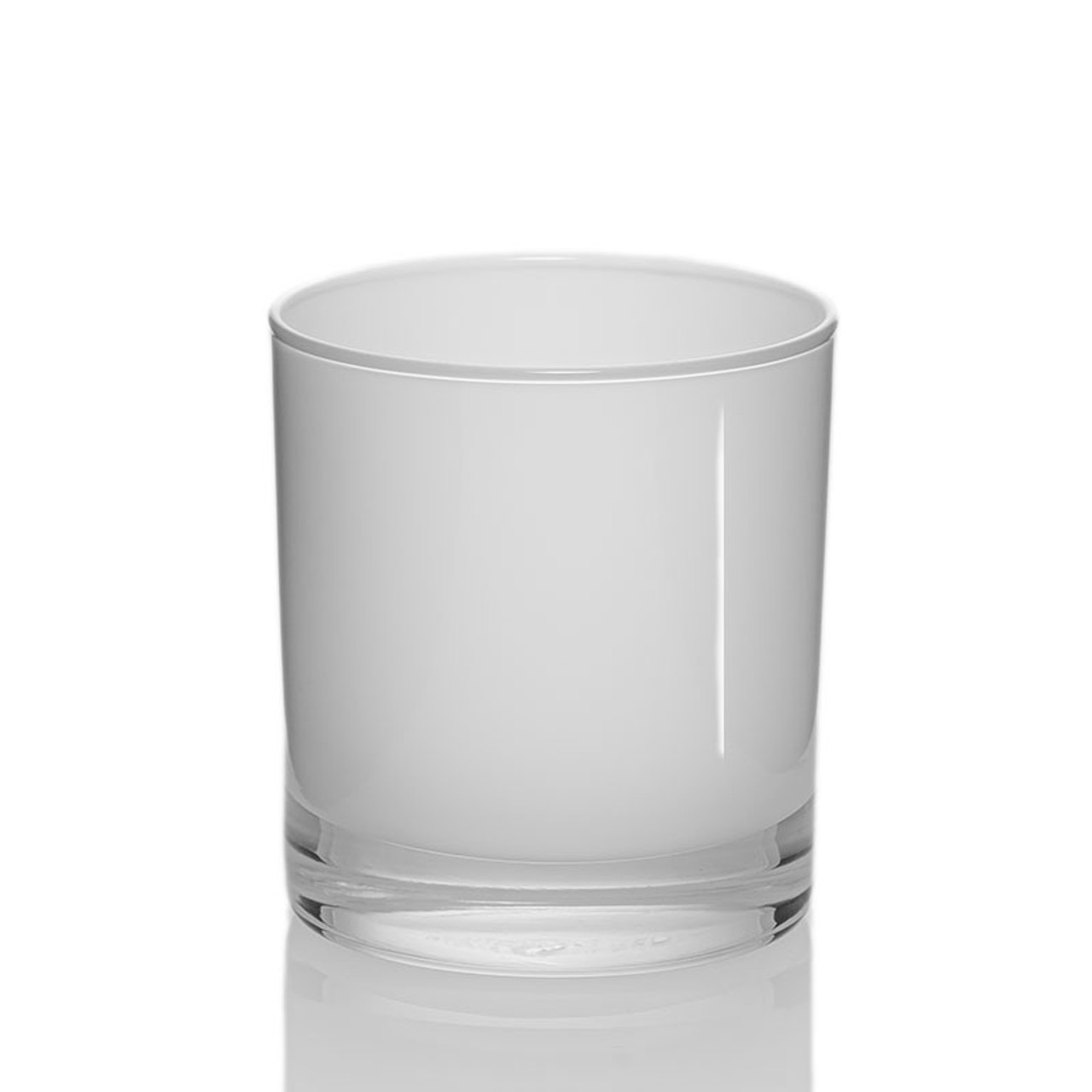 Wholesale Empty Unique Transparent 10oz Clear Candle Jars White
