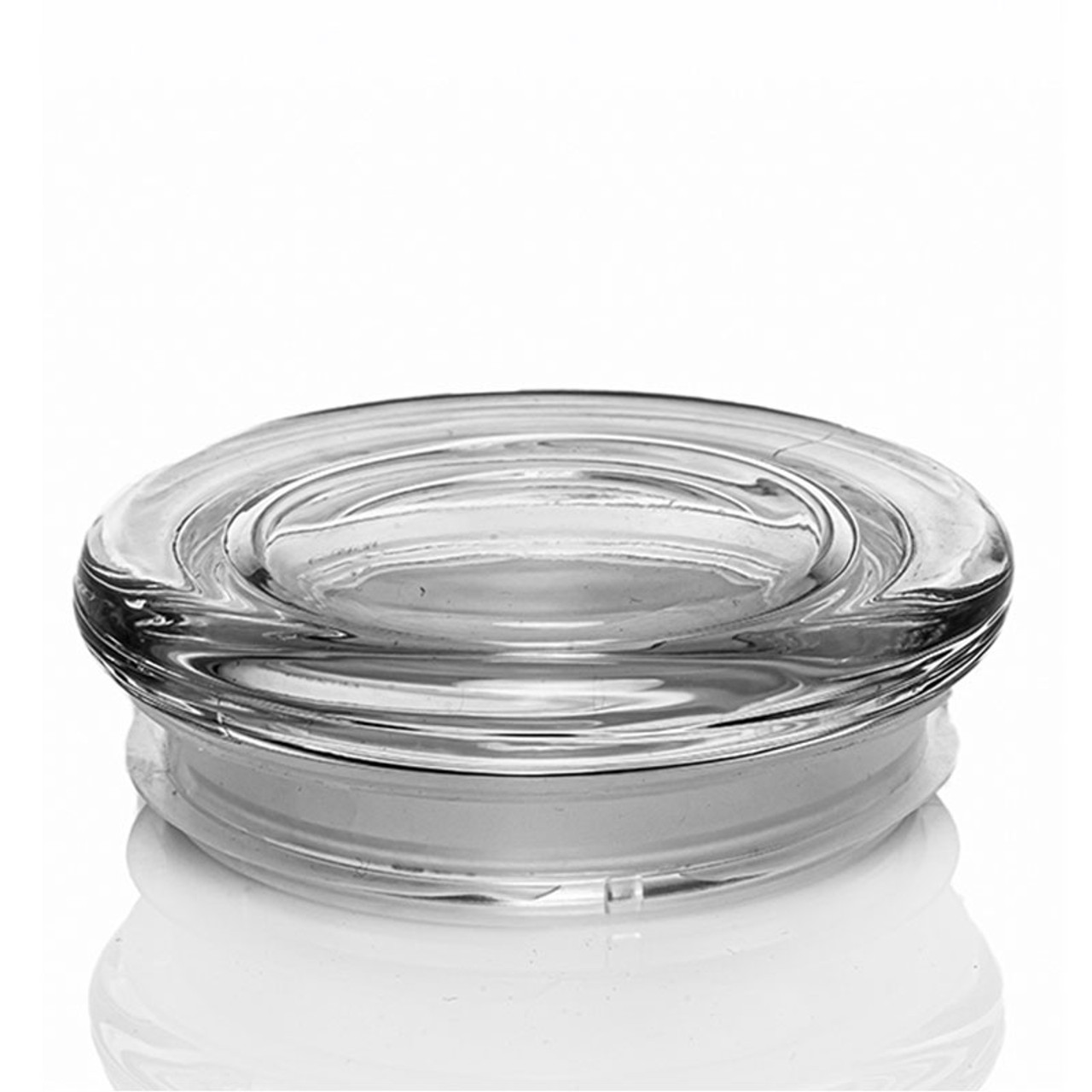 16 oz Glass Candle Jar with Flat Glass Lid