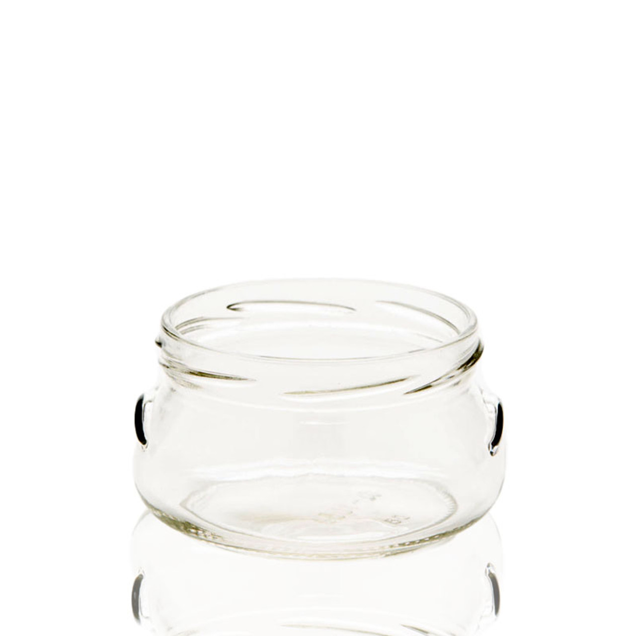 Crafter's Square Mini Clear Glass Containers with Metal Lids