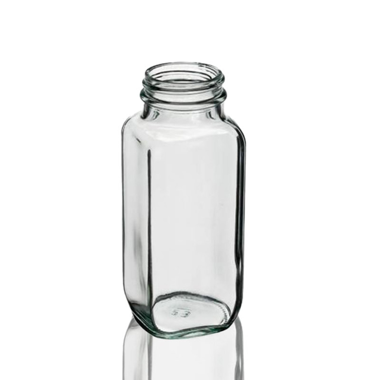 French Square Glass Water Bottle at