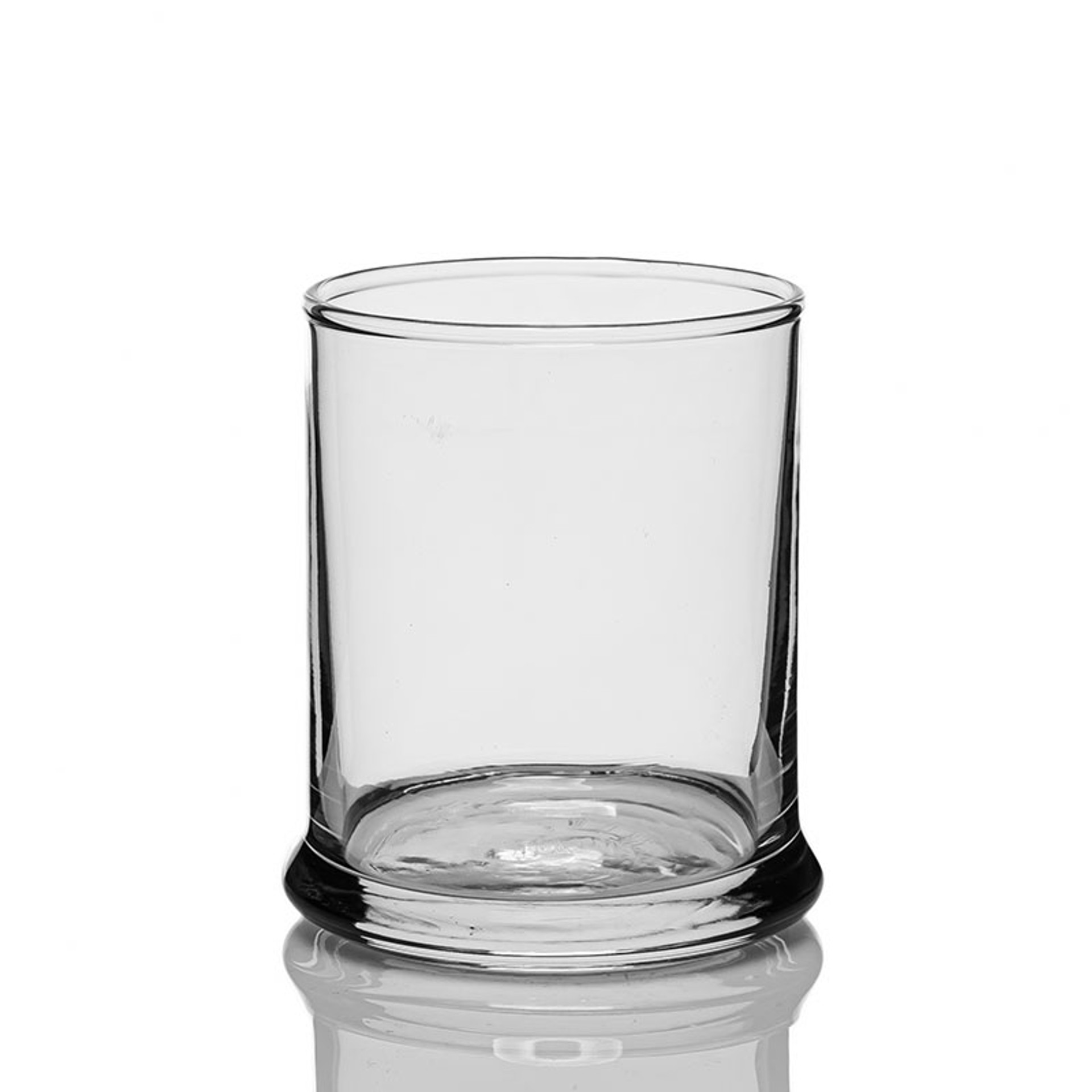 8 oz Clear Glass Candle Jars w/ Glass Flat Pressed Lids