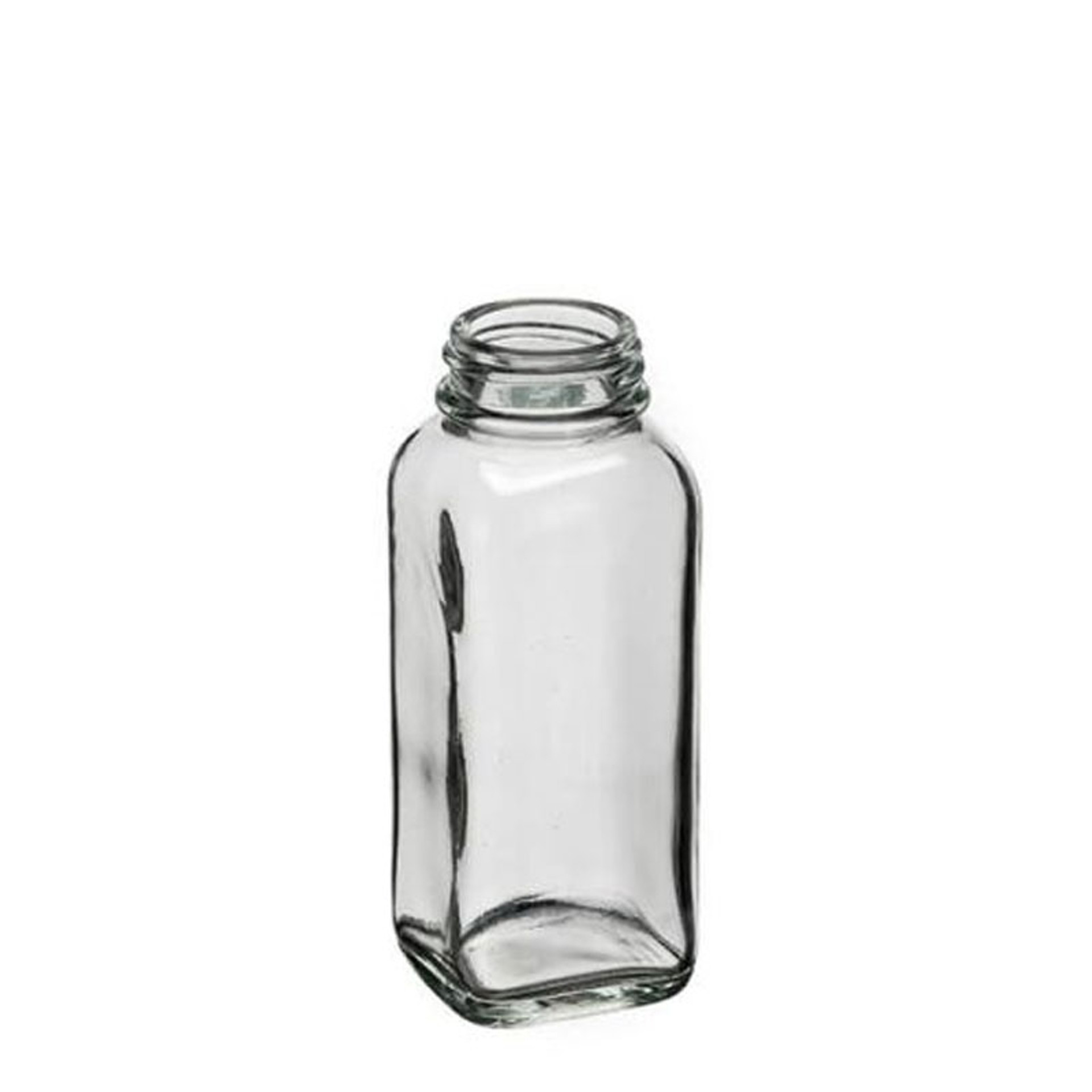 8 Pieces Of French Square Glass Spice Bottles 8 Oz Spice Jars With Silver  Metal