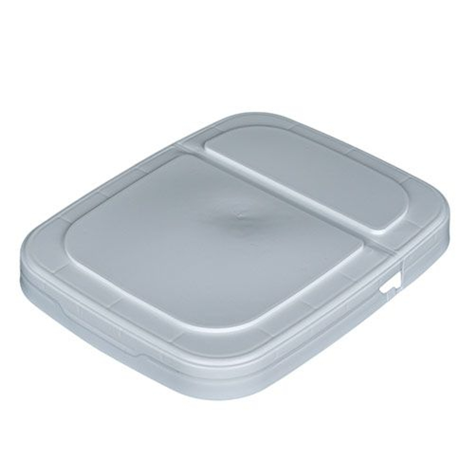 1 Gallon White Tall EZ Stor® PP Plastic Container w/Handle