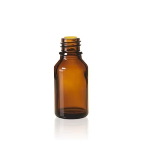 15mL Euro Bottle, Amber