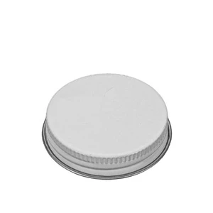 White 48-400 Metal Cap with Pulp Liner