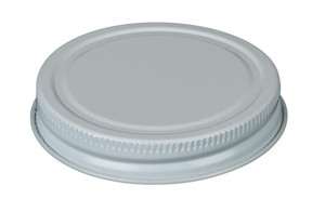 White metal lid