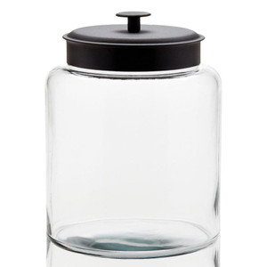 large black glass storage jar large black glass storage jar