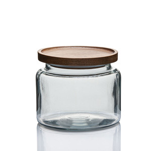 Anchor Hocking™ 64 oz Clear Glass Montana Jar with Aluminum Lid - 6 3/4Dia  x 6 3/4H
