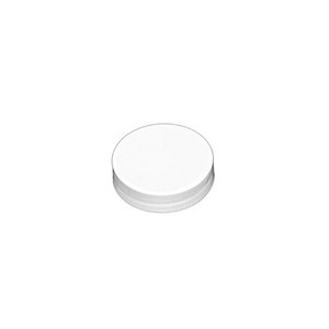 White 43-400 Smooth Sided Cap White 43-400 Smooth Sided Cap