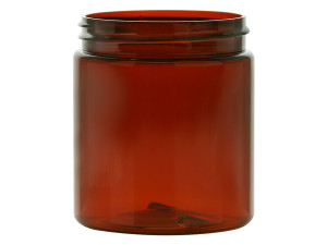 Plastic amber jar Plastic amber jar