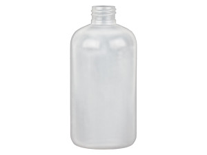 natural HDPE boston round bottle