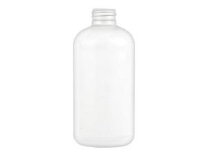 8 oz White HDPE Boston Round 24-410 8 oz White HDPE Boston Round 24-410