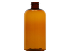 Amber Boston Round Bottle Plastic Amber Boston Round Bottle Plastic