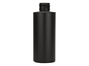 2 oz black cylinder bottle