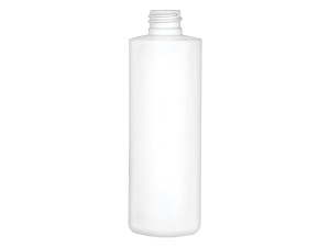 white 8 oz plastic cylinder bottle white 8 oz plastic cylinder bottle
