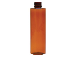 8 oz Amber PET Cylinder Bottle 8 oz Amber PET Cylinder Bottle