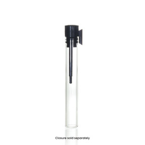 Perfume sample with black plug Perfume sample with black plug