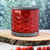 Red Holiday Candle Jar