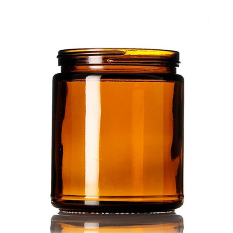 9 oz amber straight sided jar