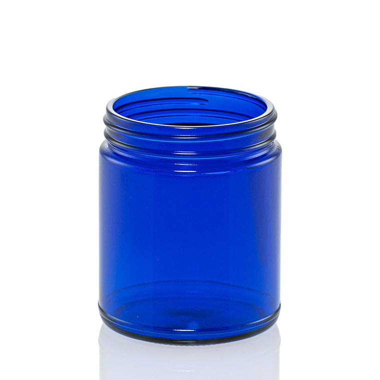 9 oz Blue Glass Candle Jar 12 Pack