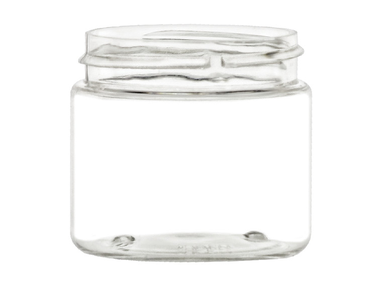 clear plastic jar