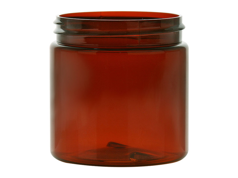 amber plastic jar