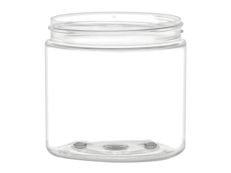 8 oz clear plastic jar
