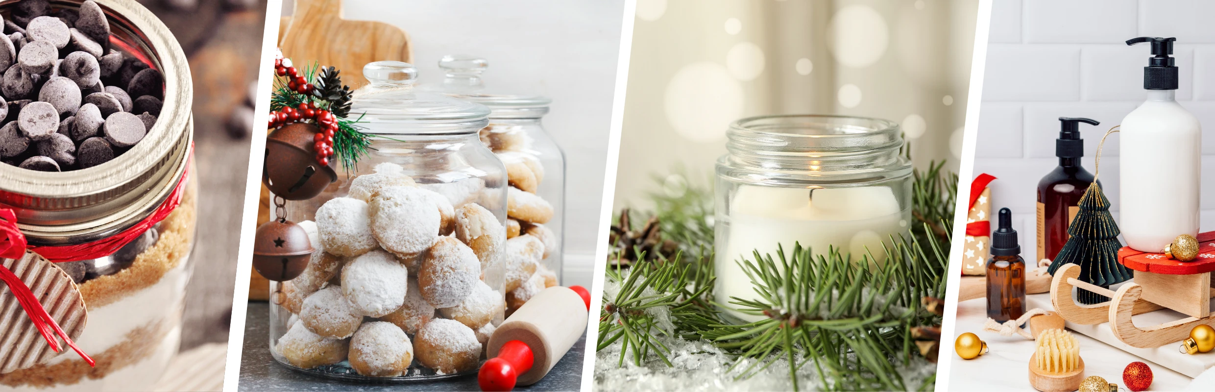 Holiday Candle and Food Storage Jars