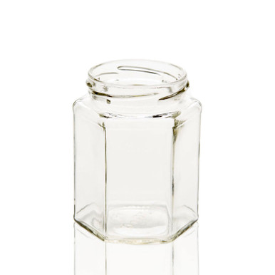 9-Oz. Glass Jars with Black Lids