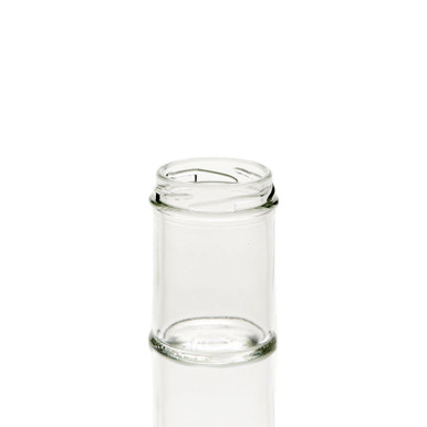 Clear Clear Glass Candle Jars w/ Glass Flat Pressed Lids