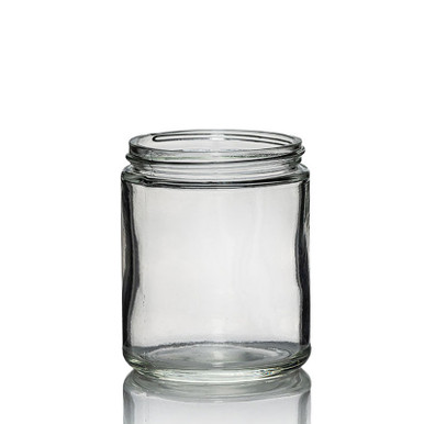 8 oz Straight Sided Mason Glass Jar with your choice of lid - Made in USA