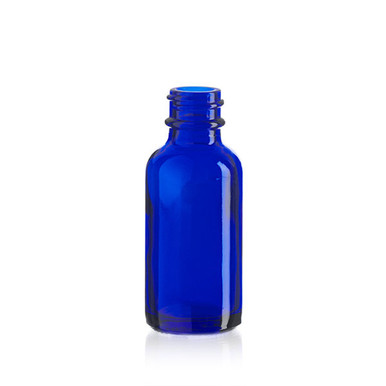 4oz Cobalt Blue Glass Boston Round Bottle 24-400(128/case)